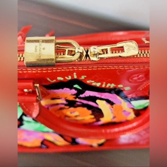 RARE & COLLECTIBLE: Louis Vuitton Limited Edition Stephen Sprouse Roses Alma GM - Picture 4 of 15